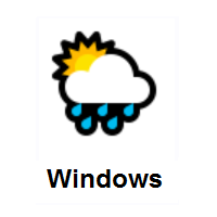 Sun Behind Rain Cloud on Microsoft Windows