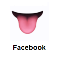 Tongue on Facebook