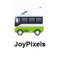 Trolleybus on JoyPixels