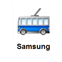 Trolleybus on Samsung