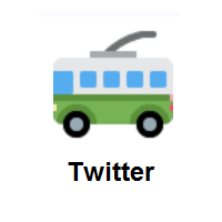 Trolleybus on Twitter Twemoji