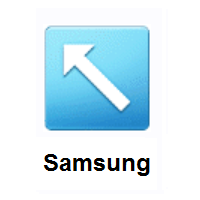 Up-Left Arrow on Samsung