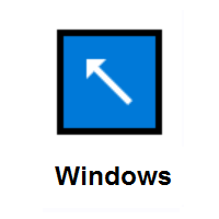 Up-Left Arrow on Microsoft Windows
