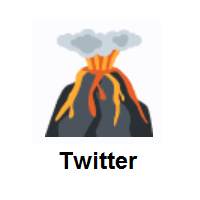 Volcano on Twitter Twemoji