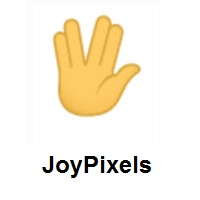 Vulcan Salute on JoyPixels
