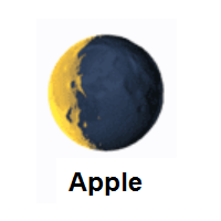 Waning Crescent Moon on Apple iOS