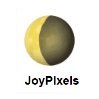 Waning Crescent Moon on JoyPixels