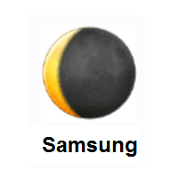 Waning Crescent Moon on Samsung