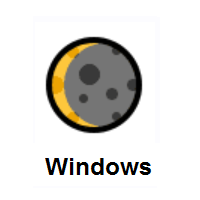 Waning Crescent Moon on Microsoft Windows