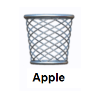 Wastebasket on Apple iOS