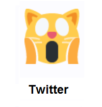 Weary Cat Face on Twitter Twemoji