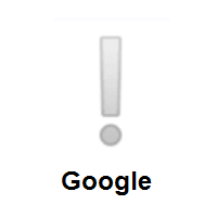 White Exclamation Mark on Google Android