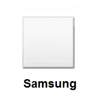 White Large Square on Samsung