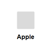White Medium-Small Square on Apple iOS
