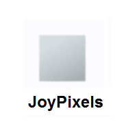 White Medium-Small Square on JoyPixels