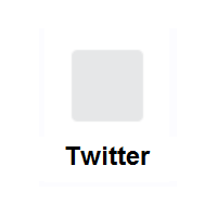 White Medium-Small Square on Twitter Twemoji