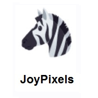 Zebra on JoyPixels