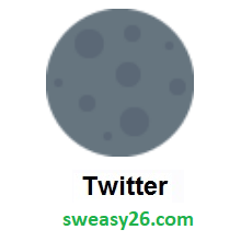 New Moon on Twitter Twemoji 1.0