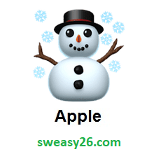 Snowman on Apple iOS 10.2