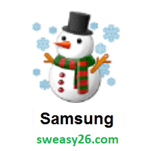 Snowman on Samsung Experience 9.0