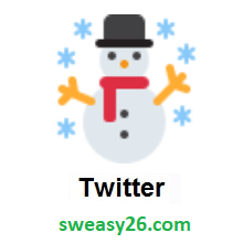 Snowman on Twitter Twemoji 1.0