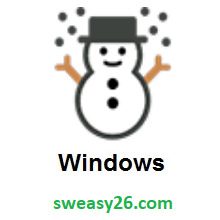 Snowman on Microsoft Windows 10