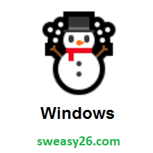 Snowman on Microsoft Windows 10 Anniversary Update