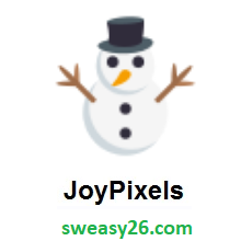 Snowman Without Snow on JoyPixels 3.0