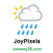 Sun Behind Rain Cloud on JoyPixels 2.0