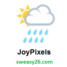 Sun Behind Rain Cloud on JoyPixels 2.2
