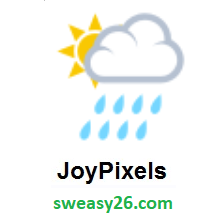 Sun Behind Rain Cloud on JoyPixels 3.0