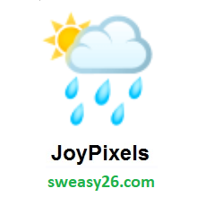 Sun Behind Rain Cloud on JoyPixels 4.0