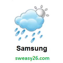 Sun Behind Rain Cloud on Samsung TouchWiz 7.0