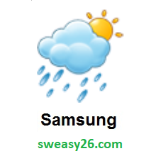 Sun Behind Rain Cloud on Samsung Experience 9.0