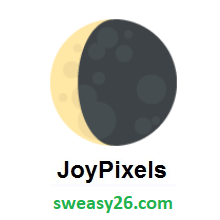 Waning Crescent Moon on JoyPixels 2.0