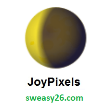Waning Crescent Moon on JoyPixels 4.0