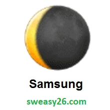Waning Crescent Moon on Samsung One UI 1.0