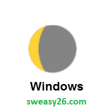 Waning Crescent Moon on Microsoft Windows 8.1