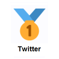 1st Place Medal on Twitter Twemoji