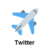 Airplane on Twitter Twemoji