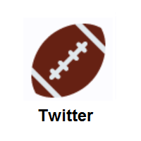 American Football on Twitter Twemoji