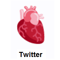 Anatomical Heart on Twitter Twemoji