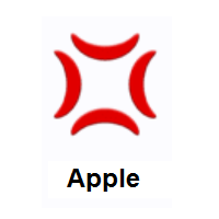 Anger Symbol on Apple iOS