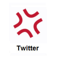Anger Symbol on Twitter Twemoji