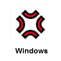 Anger Symbol on Microsoft Windows