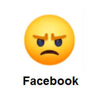 Nervous: Angry Face on Facebook