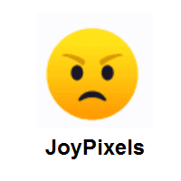 Nervous: Angry Face on JoyPixels