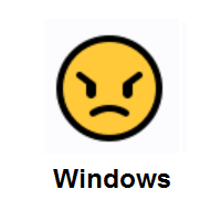Nervous: Angry Face on Microsoft Windows