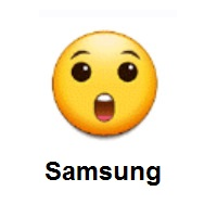 Astonished Face on Samsung