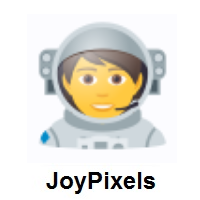 Astronaut on JoyPixels